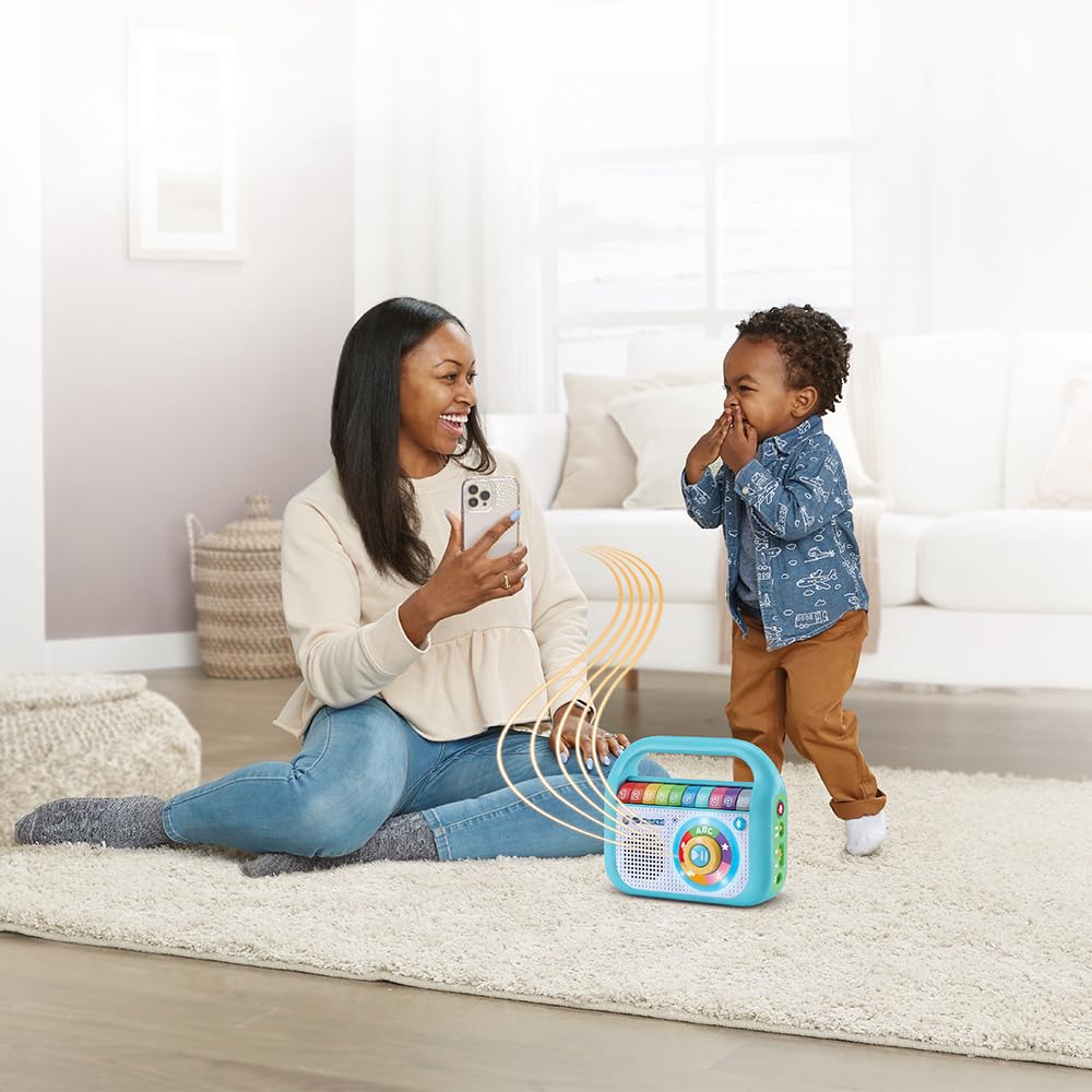 VTech Music'Kid ze złotą szynką, odtwarzacz MP3 dla dzieci z 40 oryginalnymi piosenkami ze złotego kleika, tryb nagrywania, odtwarzacz Bluetooth dla dzieci, język włoski, baterie w zestawie, 2-6 lat