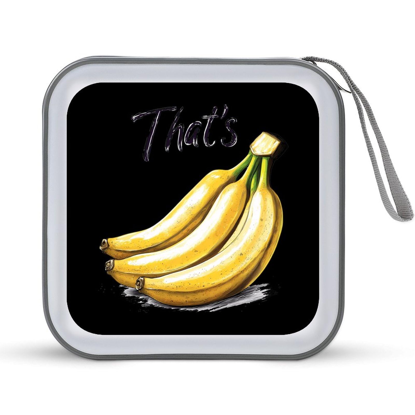 That's Bananas Fruit Food CD Case Portable DVD Holder Storage Organizer for Home Travel