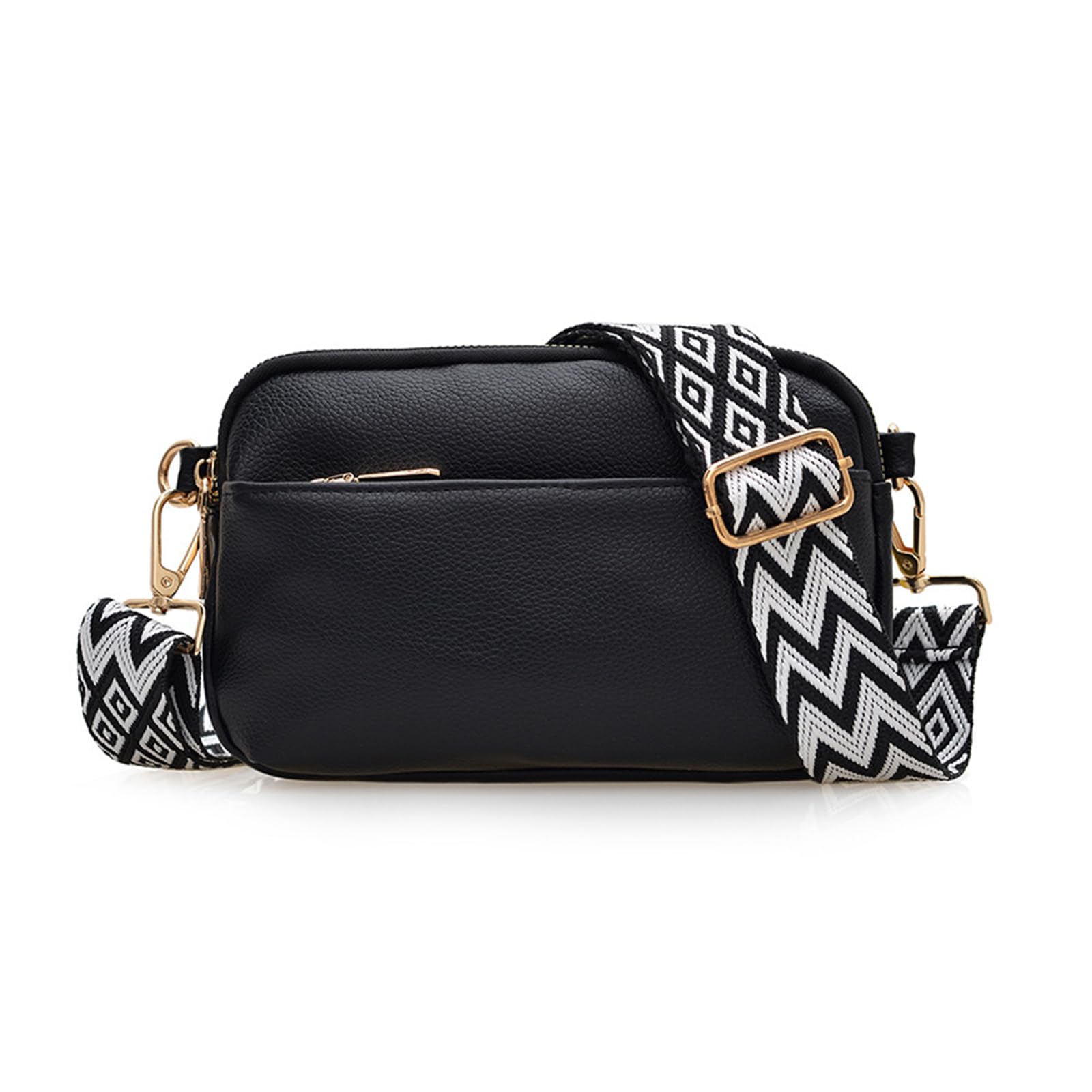 Small Leather Crossbody Purse for Women Shoulder Bag with Adjustable Strap