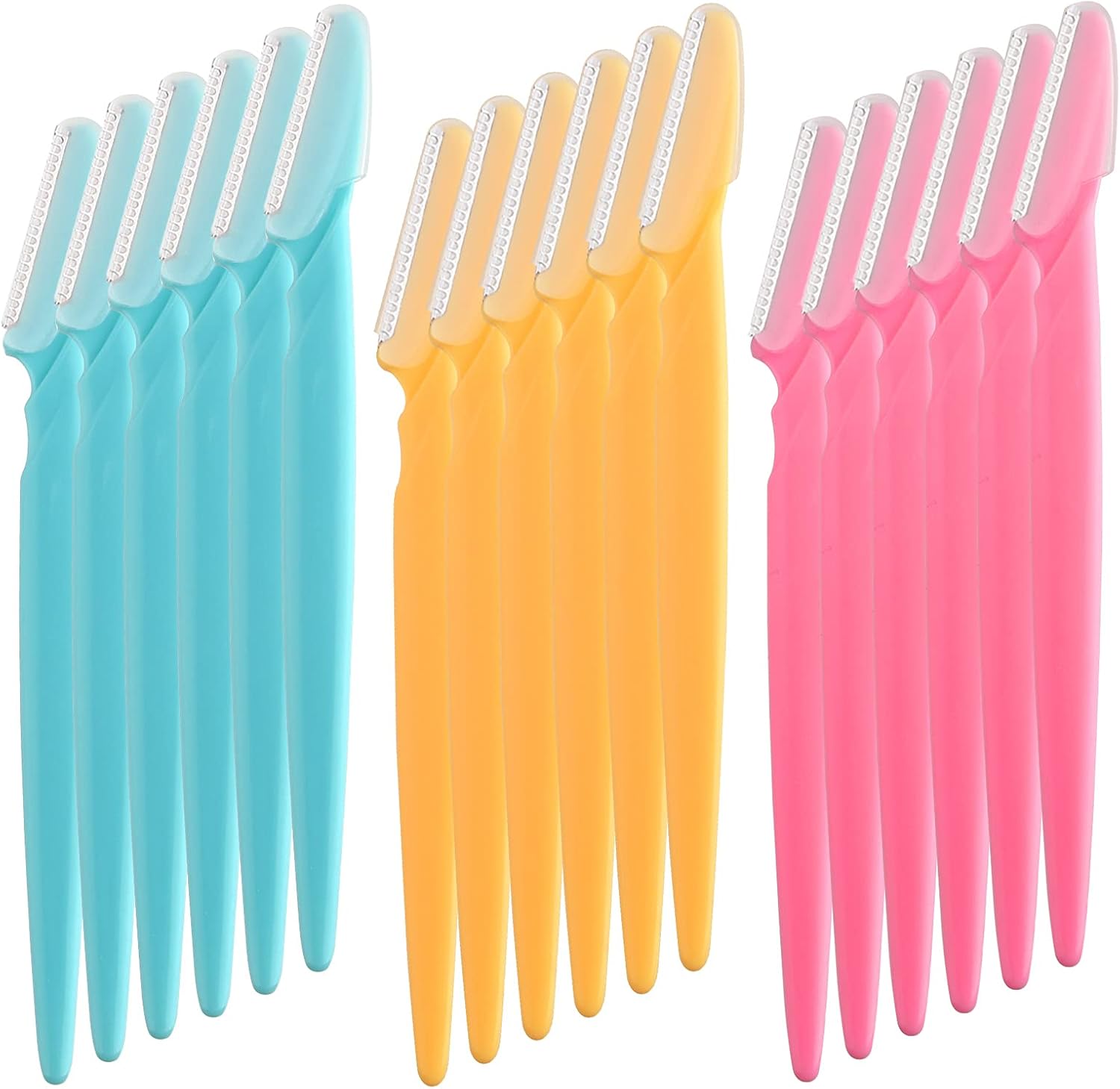 ASTARON 30 Stks Wenkbrauw Scheermessen Voor Vrouwen, Draagbare Gezicht Scheermessen Voor Vrouwen Dermaplaning, Facial Hair Remover Trimmers Voor Vrouwen