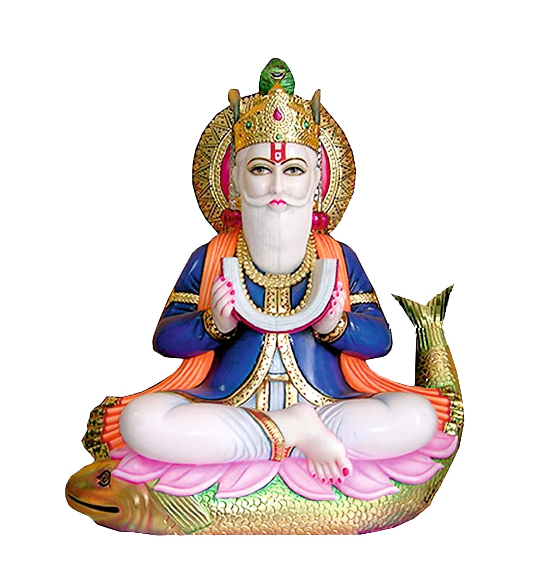 Akki Wold Jhulelal Hinduism Wall Sticker for Pooja Room, Living Room, Kids Room, Office, Hall (Muticolor, Size - 48Cm X 39Cm) (B0C37GSHMK) Amazon Price History, Amazon Price Tracker