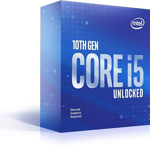Intel® Core™ i5-10600KF Processeur débloqué pour PC de Bureau, 6