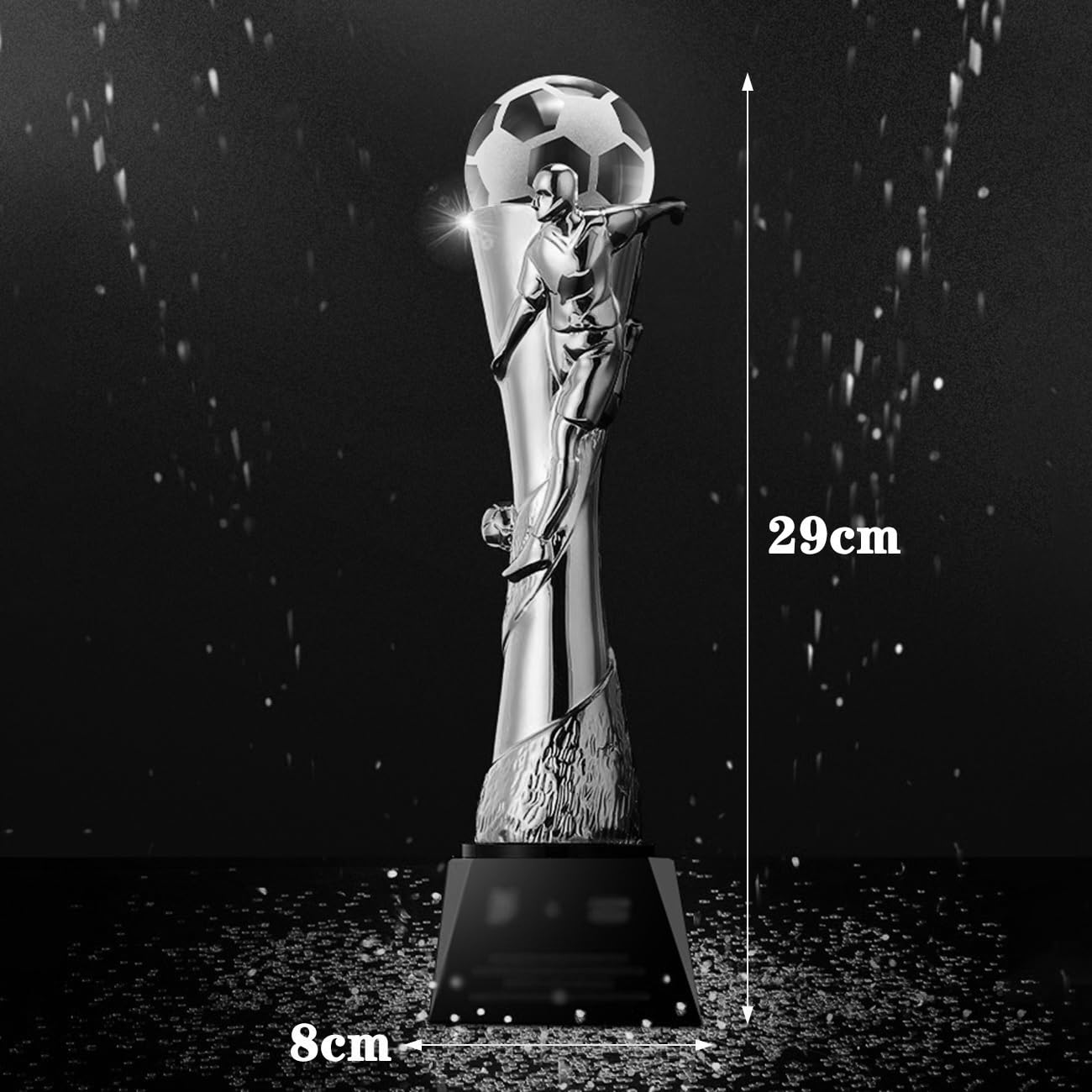 Trofeo De Campeones De Fútbol, ​​Premio Al Jugador Más Valioso (MVP) Personalizable para Equipos Y Clubes Deportivos. La Base Se Puede Grabar para Premios Torneos Partidos(Copper)