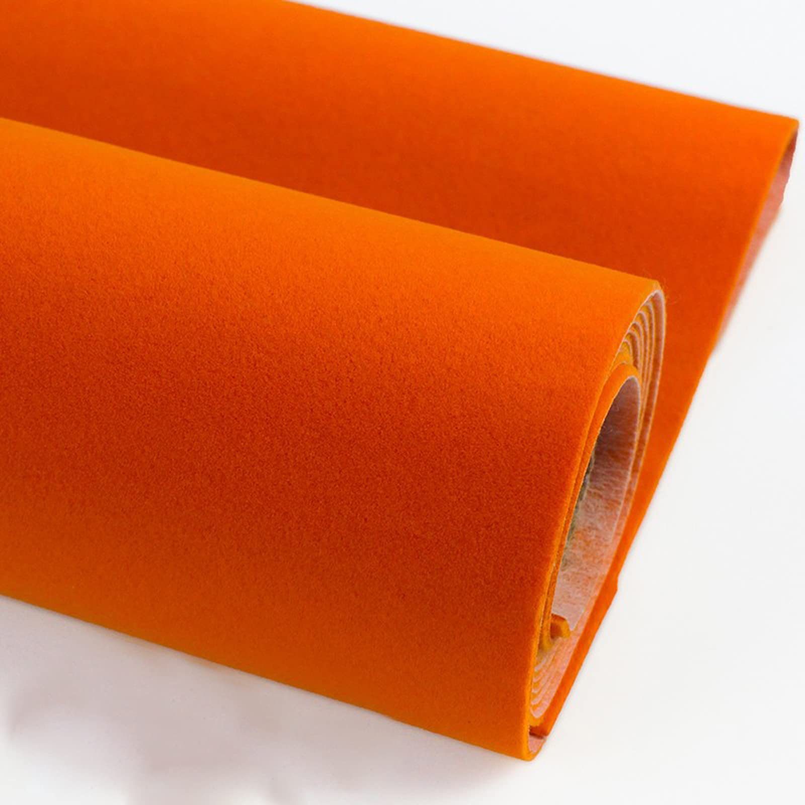 Felt Fabric Sheet, Polyester Velvet Felt Self-Adhesive 150cm Multicolor 0.5-2m(Oranje,1.5 * 2m)