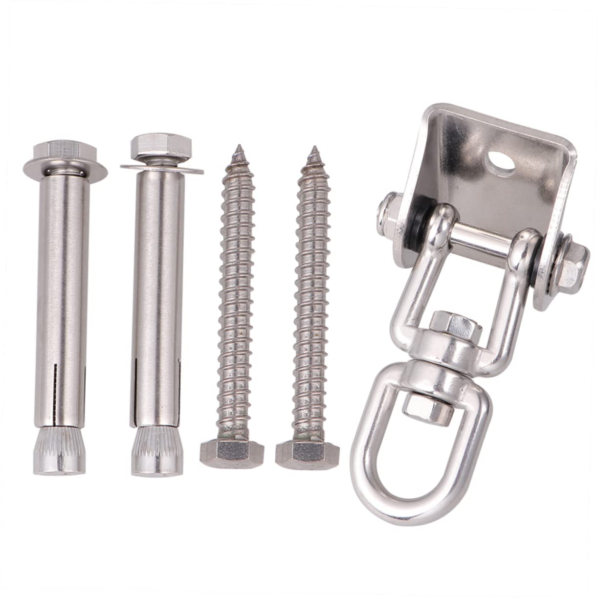 Happyyami Swing Hook 1 Set Stainless Steel Swing Fixed Accessories Hammock Hook Ceiling Wall Mounting