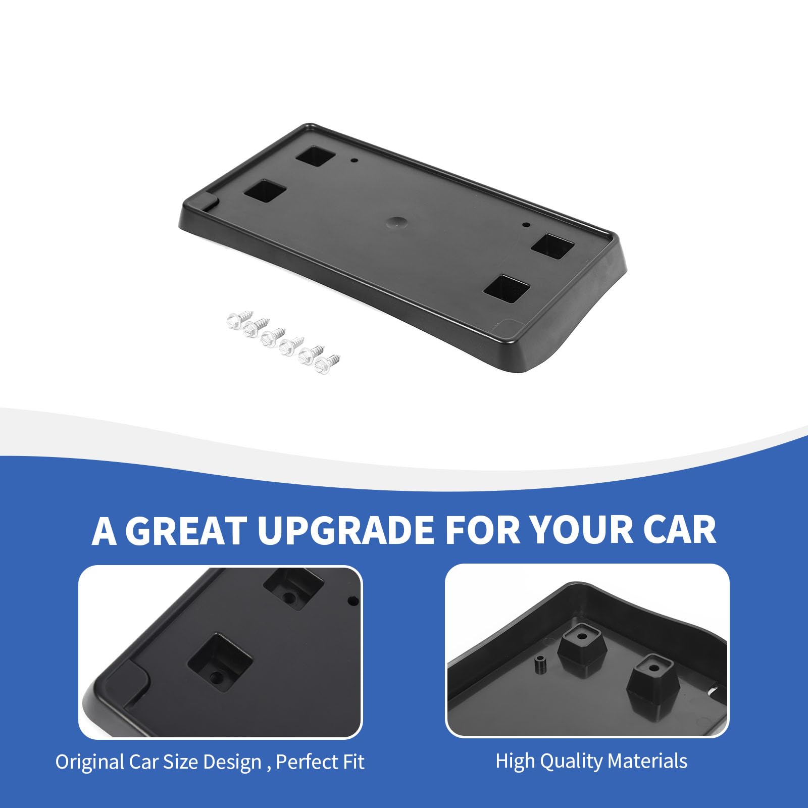 No-Drill License Plate Mount For Buick Enclave/Encore/Envision – Black Matte, Grille Mount, Easy Install - View #5