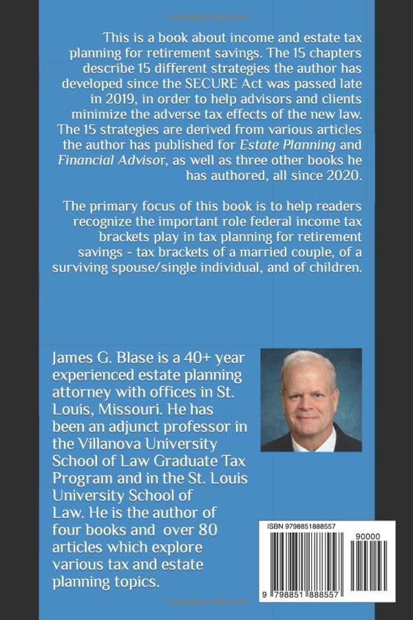 Miniatura 2 de Tax Planning for Retirement Savings 15 Strategies for Saving Income and Estate Taxes