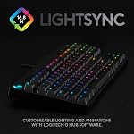 Logitech G PRO Gaming Mechanical Keyboard, Tenkeyless Ultra Portable Design, Detachable Micro USB Cable, 16.8 Million Colors LIGHTSYNC RGB Backlit Keys