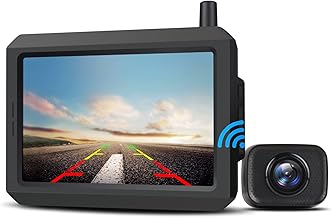 AUTO-VOX W7 Digital Wireless Reversing Camera Kit Stable Signal Reverse IP68 Waterproof Rear View Backup Camera with Clear Image
