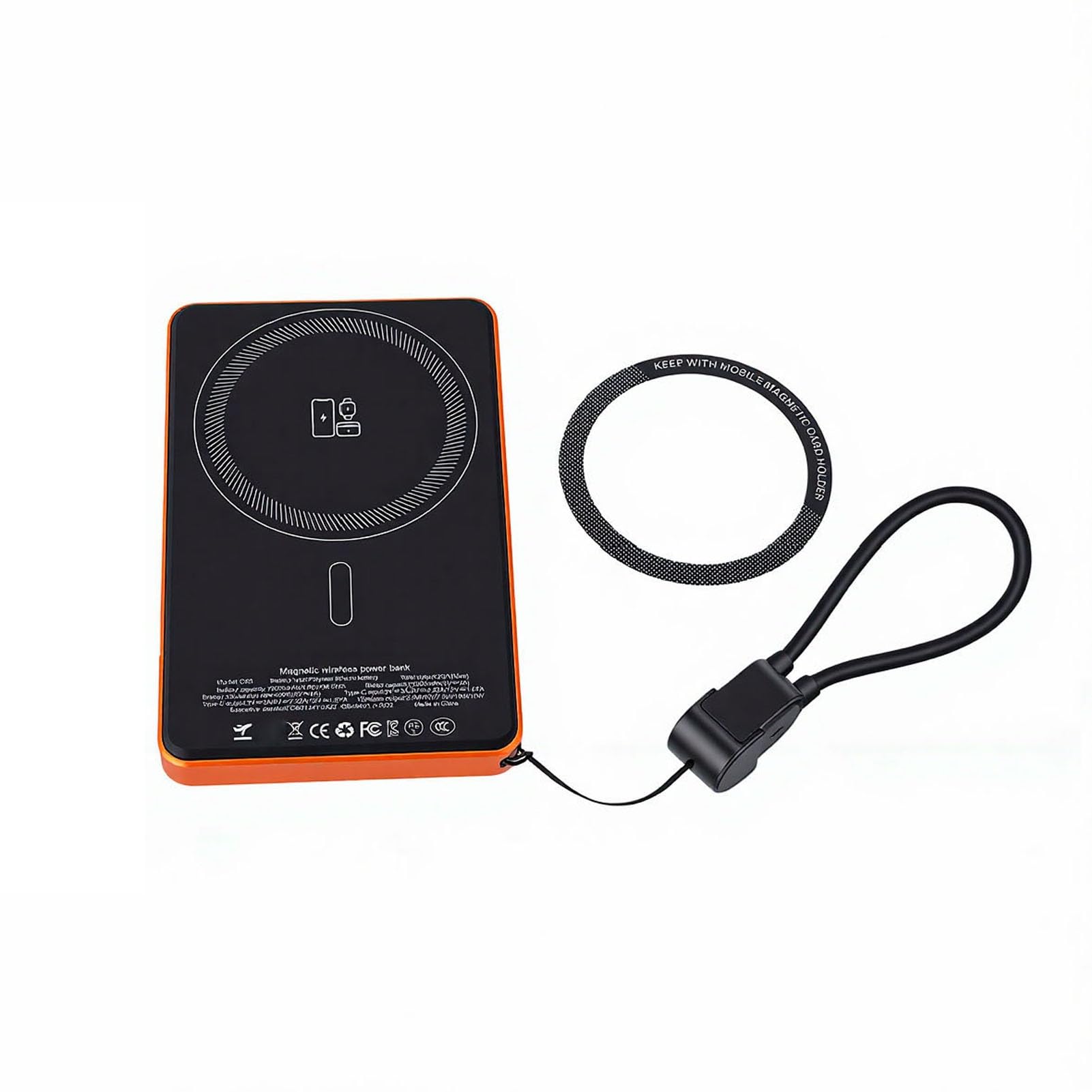 Power Bank Inalámbrico Magnético 10000mAh con Soporte Incorporado