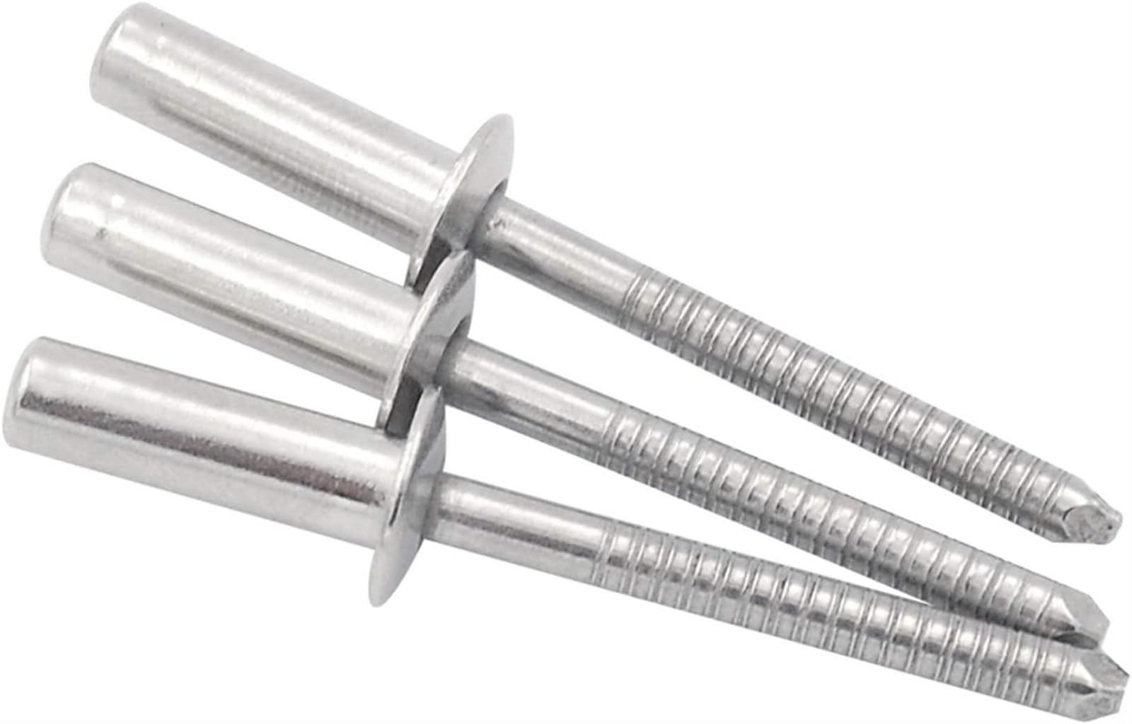 Remaches de sujeción Nutsert, tornillos, remaches, sujetadores, tornillos M3.2/M4/M4.8/M6.4 Cabeza redonda de acero inoxidable Remache ciego de extremo cerrado Remaches huecos sellados Remaches ciegos