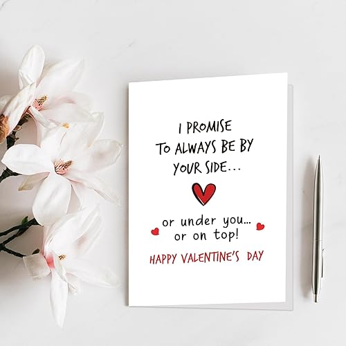 Miniatura 7 de Qiliji Tarjeta traviesa del día de San Valentín para él y ella, divertida tarjeta del día de San Valentín para marido, novio, esposa, novia, tarjeta