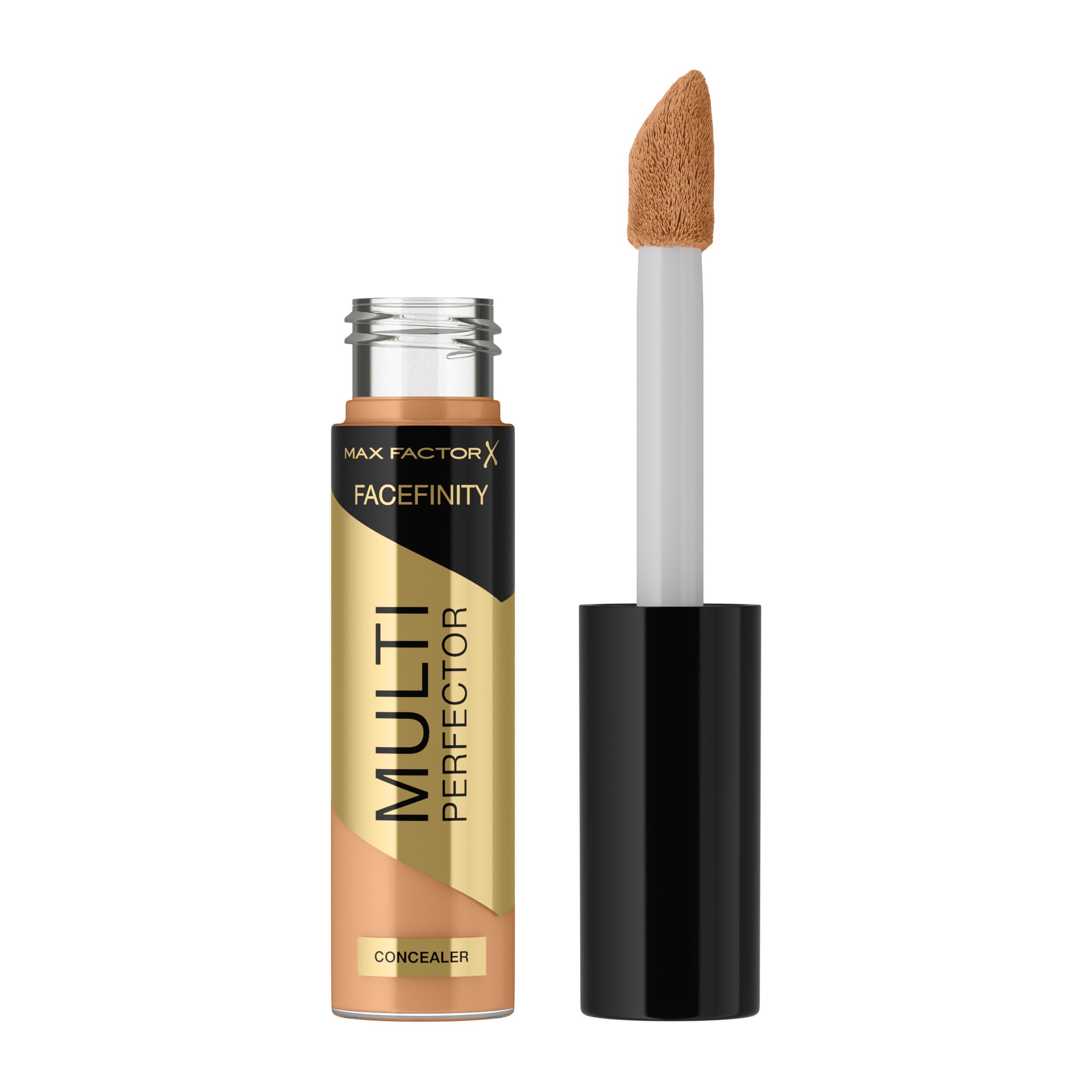 Max FactorFacefinity Multi-Perfector Concealer, All In One Concealer, Conceal Imperfections, Instant Brightening, Natural Finish, Lightweight, Vegan, Customisable Coverage, 10 Shades, 6N, 11ml