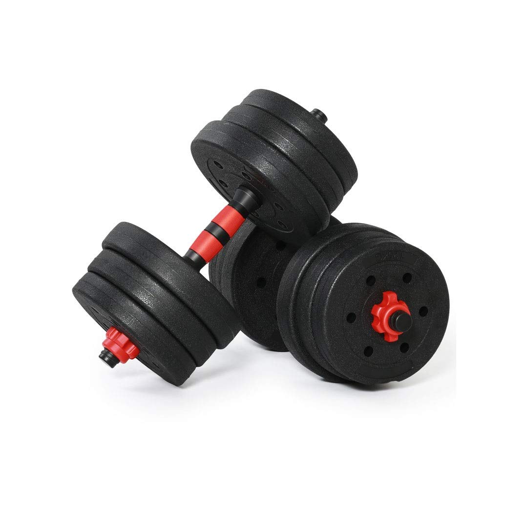 2pcs20kg Fitness Dumbbells Detachable Dumbbell Set Barbells Equipments Arm Muscle Trainer Household Exercise Supplies