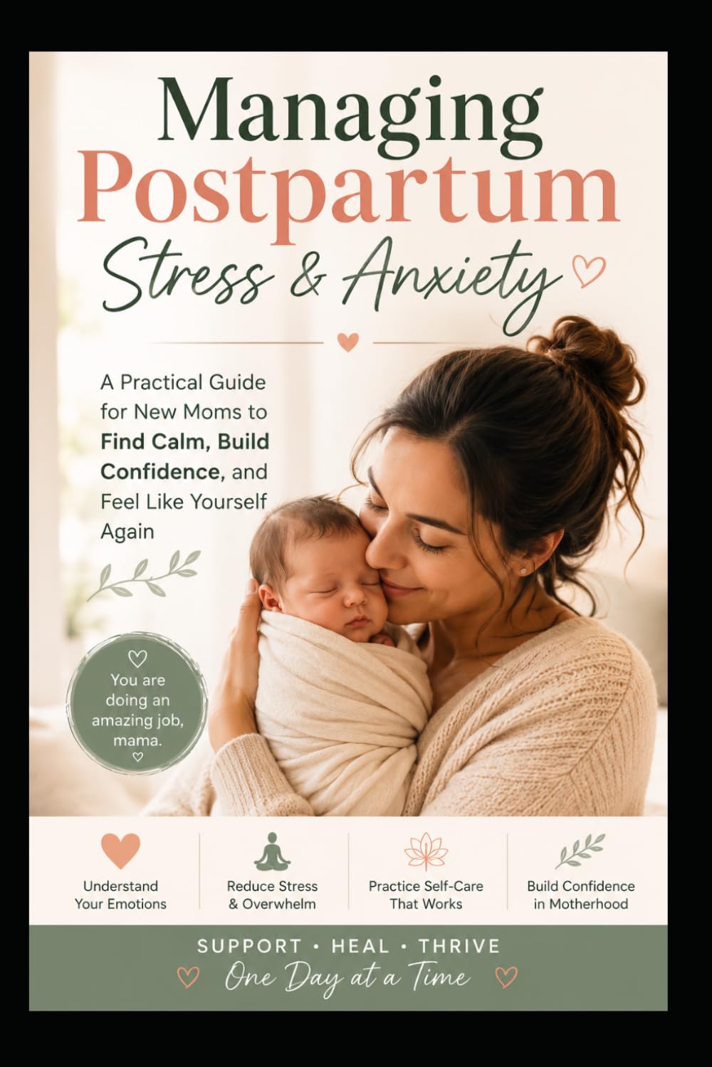 MANAGING POSTPARTUM STRESS & ANXIETY: A Gentle, Honest Guide Through the Struggles of New Motherhood — and How to Feel Like You Again