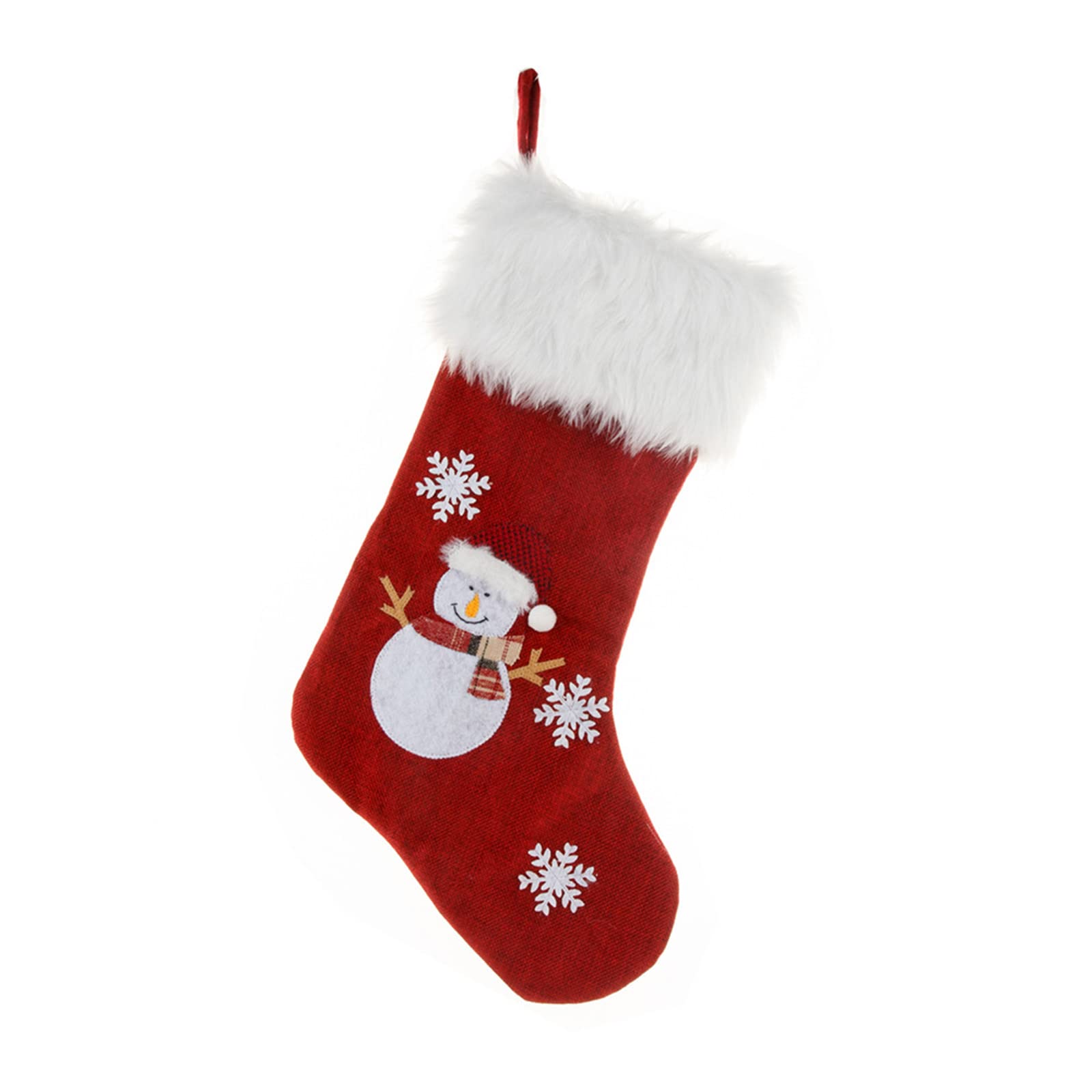 Buxuaaaa Christmas Stocking for Kids/Adults Party Supplies Trees Ornaments Atmosphere Snowman/Elk/Santa Shape Christmas Candy Bags Gift Treat Bags