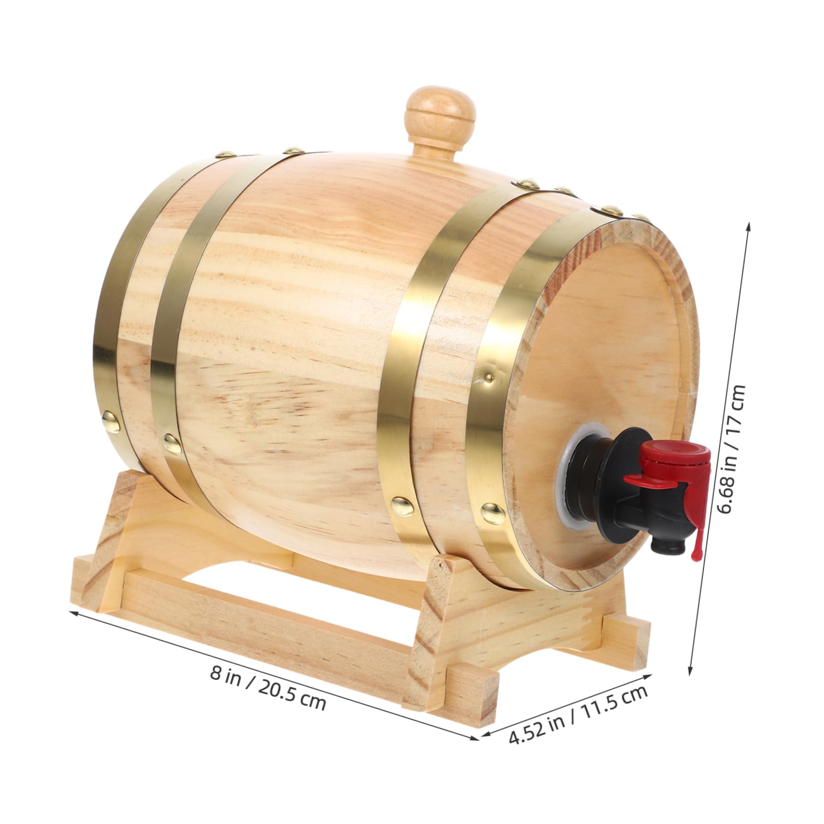 Garneck 1set Retro Wooden Wine Dispenser Aging Beer Wine Storage for Home Bar Restaurant Drinks Sturdy Design for Practical Use