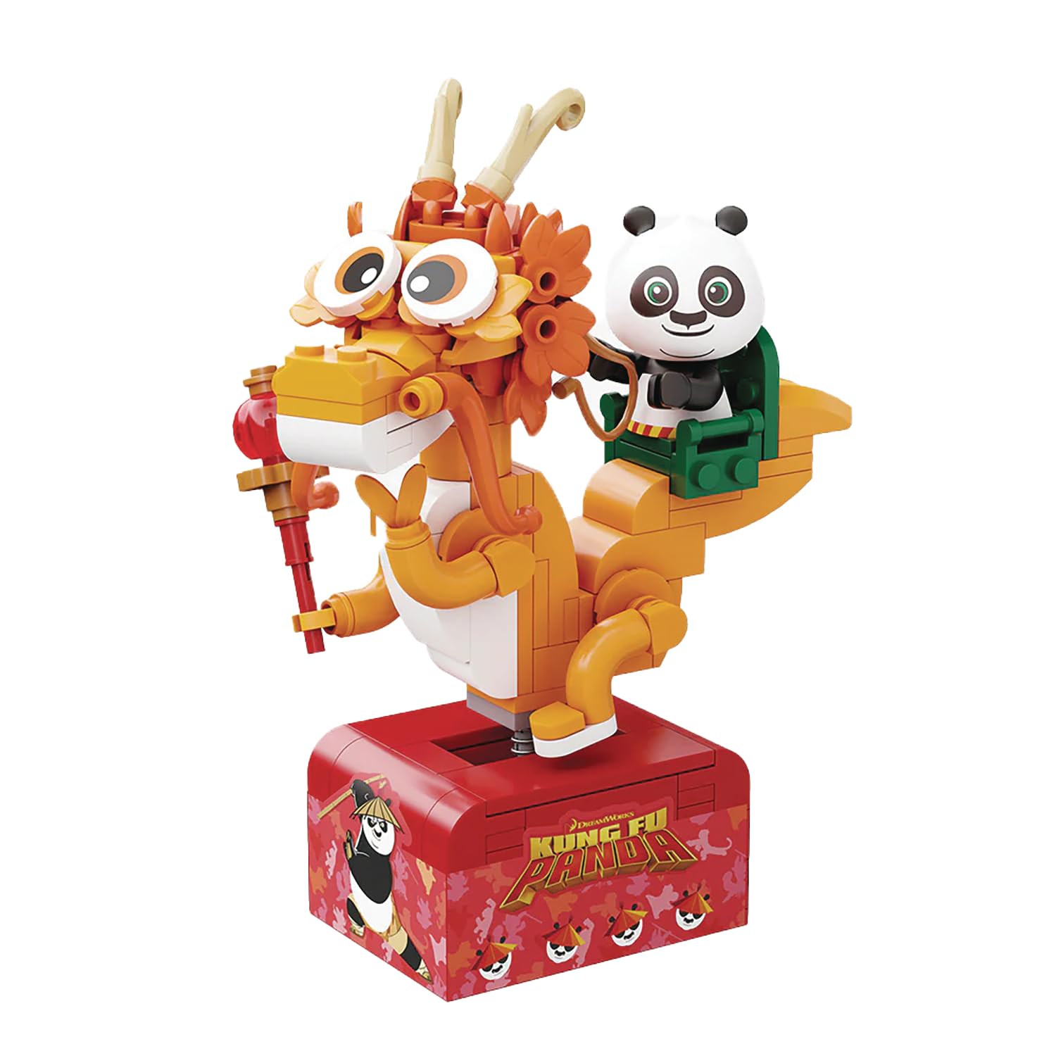Pantasy Kung Fu Panda: Po on SkateKart 186-Piece Buildable Figure