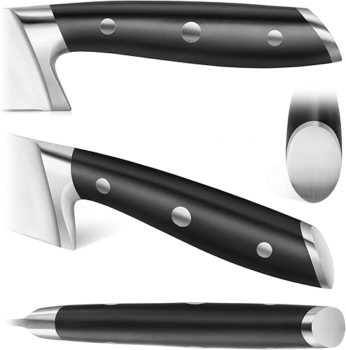 Miniatura 3 de Cangshan ALPS Series 502742 Cuchillo Santoku de acero forjado alemán de 7 pulgadas con funda negro