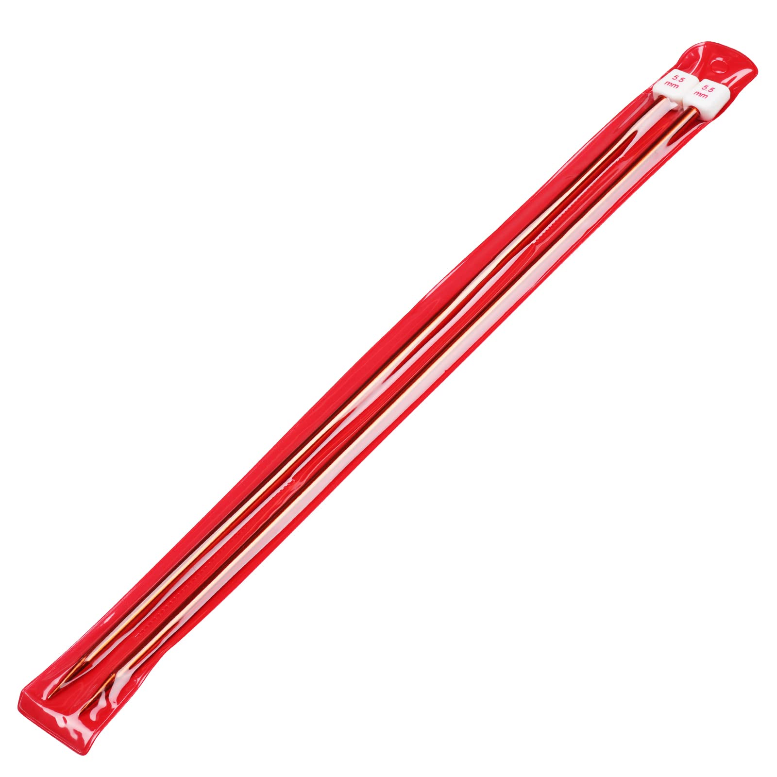Coopay Aghi da maglia a punto singolo dritti 35 cm per bambini e adulti principianti, aghi