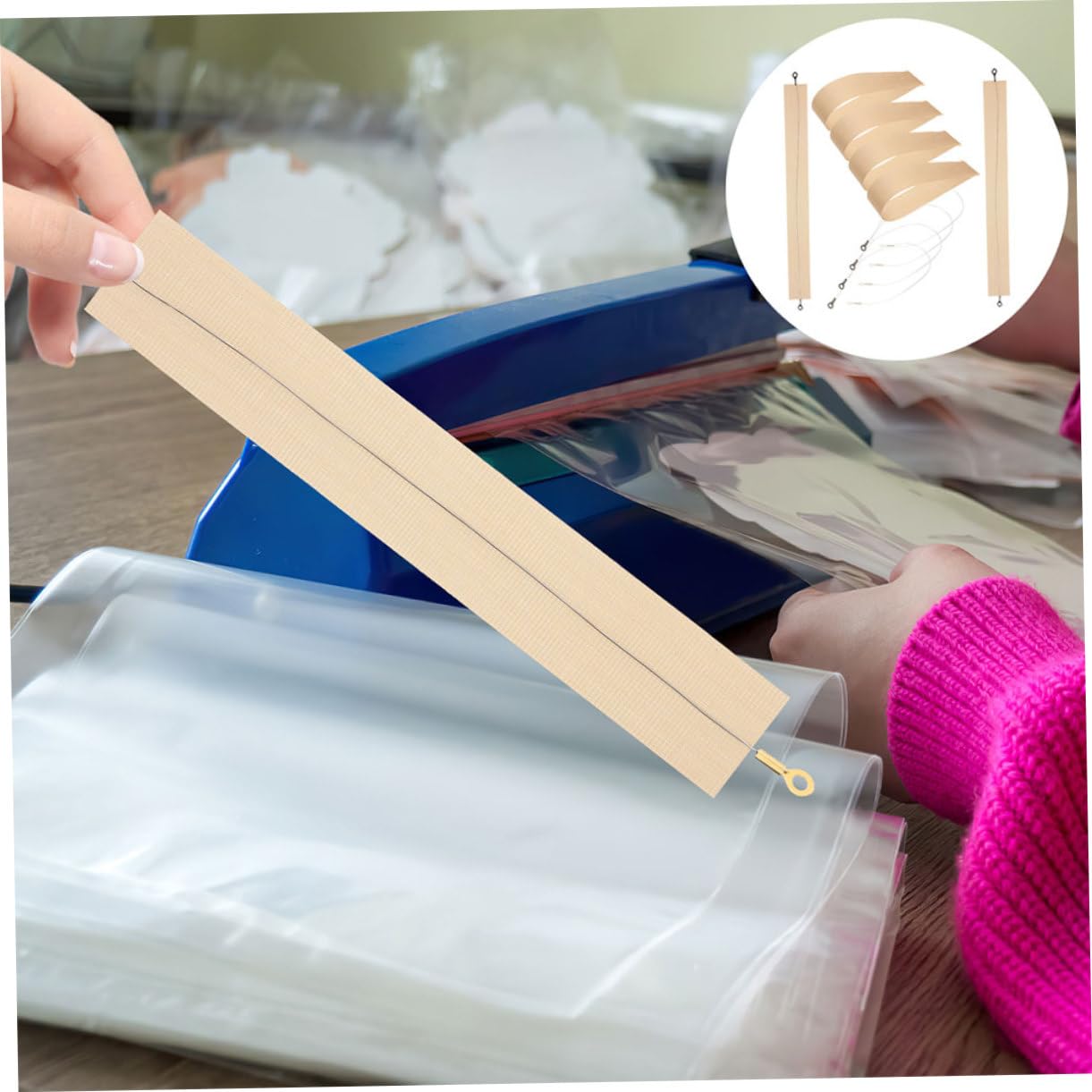 MUCKLILY Vacuum Sealer 3 Sets Hand Sealer Heat Strips hand pressure wire Sealing Machines Elements Wire Sealants Accessories Heat Strips For Sealer packing bag sealing machine