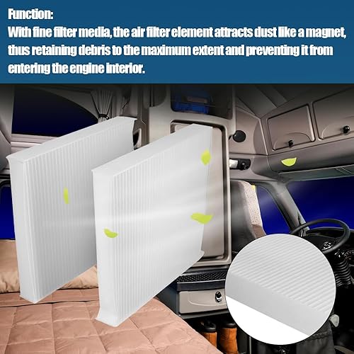 Miniatura 4 de Filtro de aire de cabina X1987001 para Kenworth T680 T700 T800 T880 Peterbilt 567 579 International Lonestar Cummins ISX ISX12 ISX15 X15 ISXG Paccar