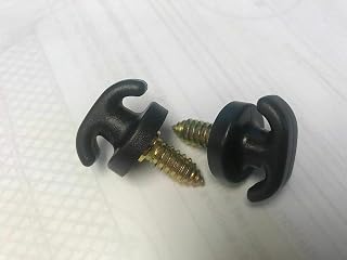 Pair Set of (Two) Sharp Universal Hardware Kit fit for Cargo Net (Envelope Style & Floor Style) 5/6 Inch Clip Screw Hook Retainer New