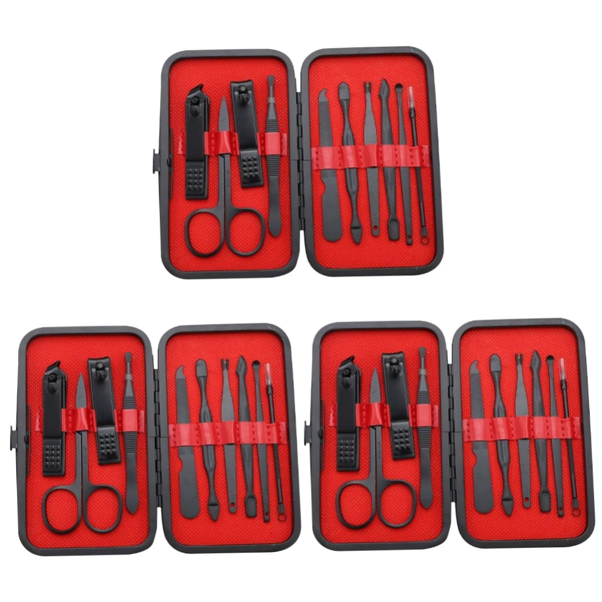 MAGICLULU 3 Set Manicure Set Di Chiodo Nail Kit Pedicure Kit Nail Grooming Kit Da Uomo Manicure Kit Kit Per La Cura Delle Unghie Major Nail Set Forbicine Per Unghie Suite
