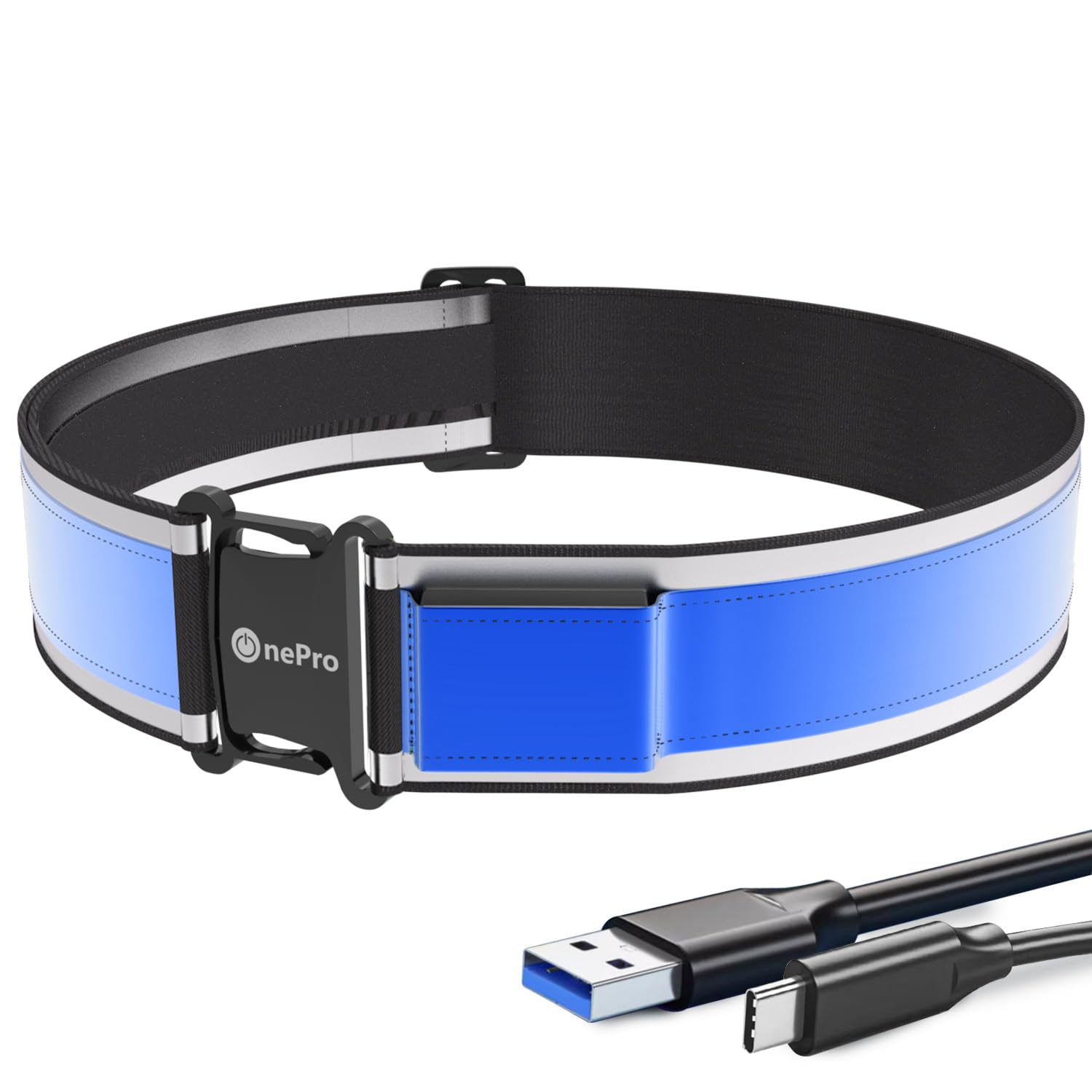 【ブラックフライデー】【41%OFF+36%OFF】【893円】 OnePro USB Type-C充電式 洗濯可能 LEDランニングライト