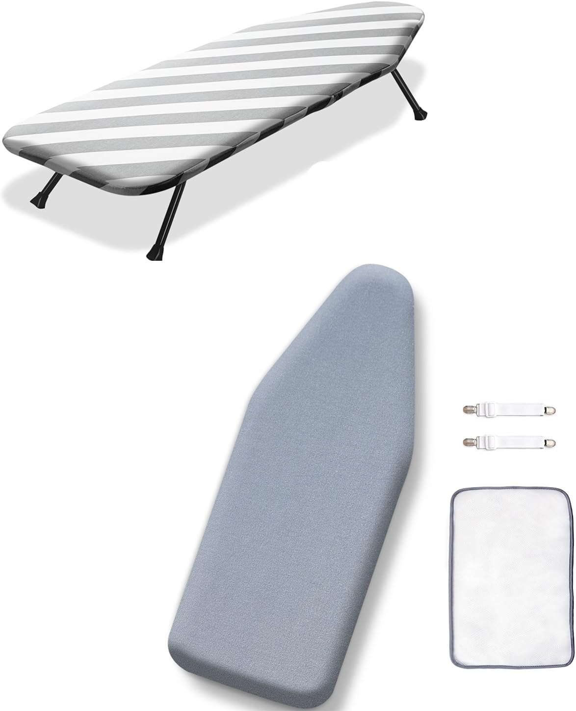 Small Ironing Board 12"x32" +Ironing Board Cover and Pad