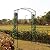 Better Garden Steel Garden Arch, 7'6" High x 4'7" Wide, Garden Arbor for Various Climbing Plant, Outdoor Garden Lawn Backyard