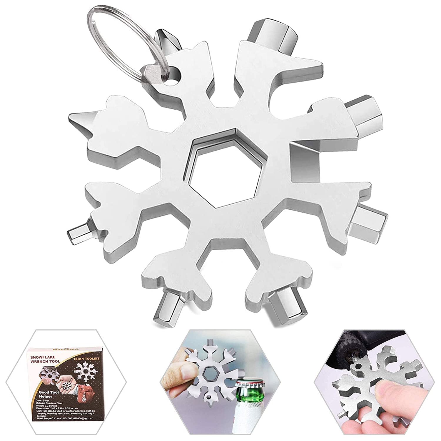See full amazon price history chart for Carzillion 18 in 1 Snowflake Multitool � Metal Screwdriver/Bottle Opener/Wrench Keychain for Men - Portable Hand Tools - Outdoor Pocket Multi Tool(multi color) Carzillion 18 in 1 Snowflake Multitool � Metal Screwdriver/Bottle Opener/Wrench Keychain for Men - Portable Hand Tools - Outdoor Pocket Multi Tool(multi color) (B0BH4VH4LL) Amazon Price History, Amazon Price Tracker