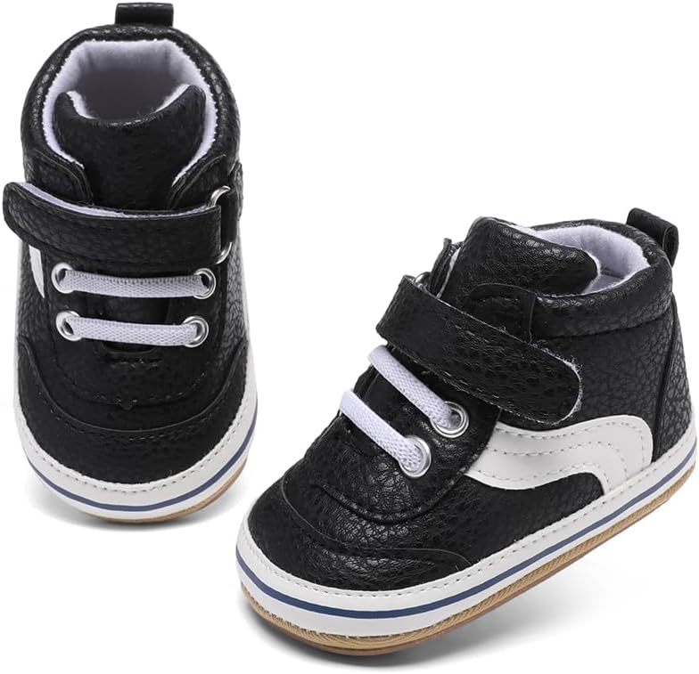 Clowora Baby Boys Girls Shoes Non-Slip Rubber Sole Sneakers Infant First Walking Toddler Crib Shoes Newborn Loafers Flats. - Image 5