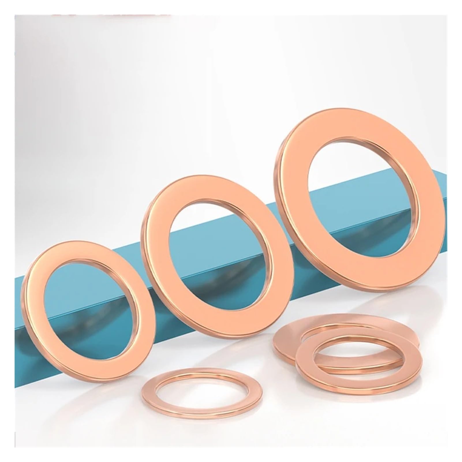 10/50 juntas de cobre M16-M60 for tapones de cárter(18X34X2MM_50PCS)