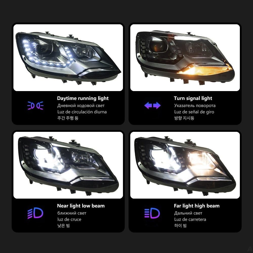 Amazon.co.jp: ヘッドライトアセンブリ シャラン 2012 2013 2014 2015