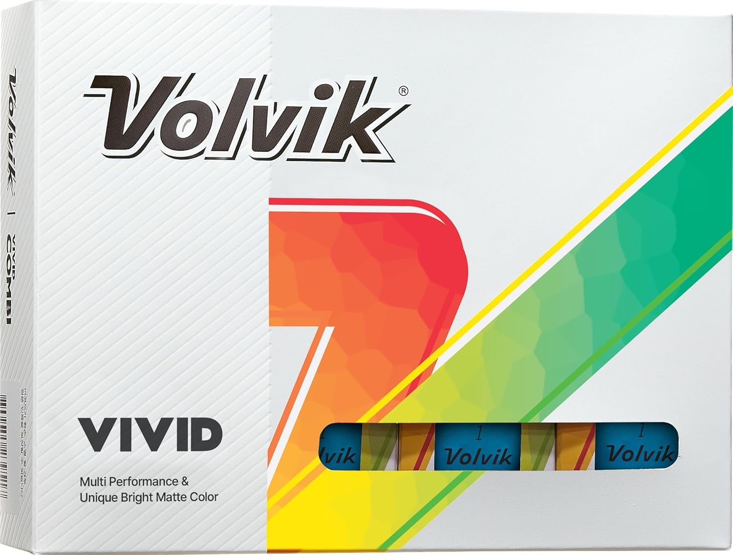 Volvik Vivid Matte Golf Balls (One Dozen) (Blue)