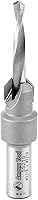 Amana Tool 55210 Carbide Tipped Countersink Drill Bit #10 Screw 7/16" Dia x 3/16" Drill x 3/8" Shank for Wood Aluminum CNC