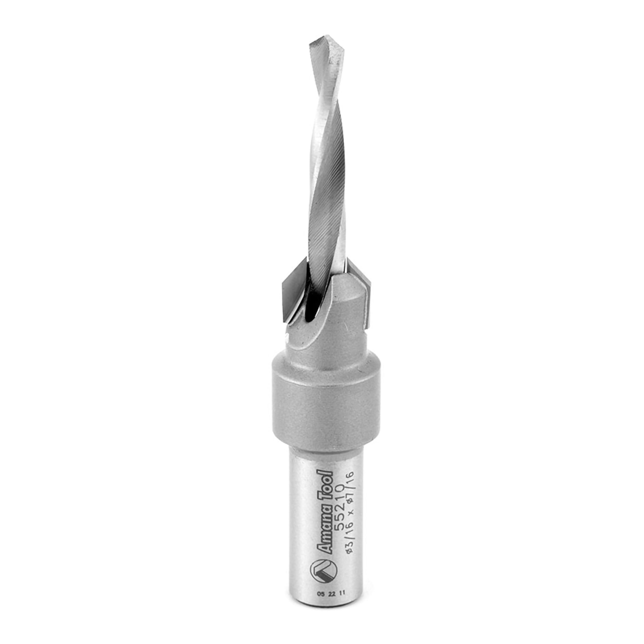 Amana Tool Carbide Tipped Countersink Drill Bit, 55210, 10 Screw