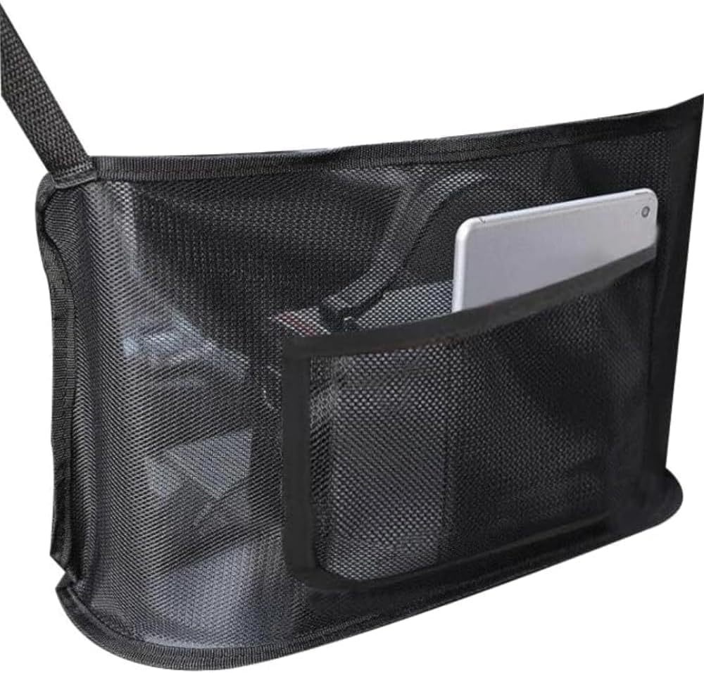 Car Net Pocket Handbag Holder Car Purse Holder Between Seats, 1Pc Car