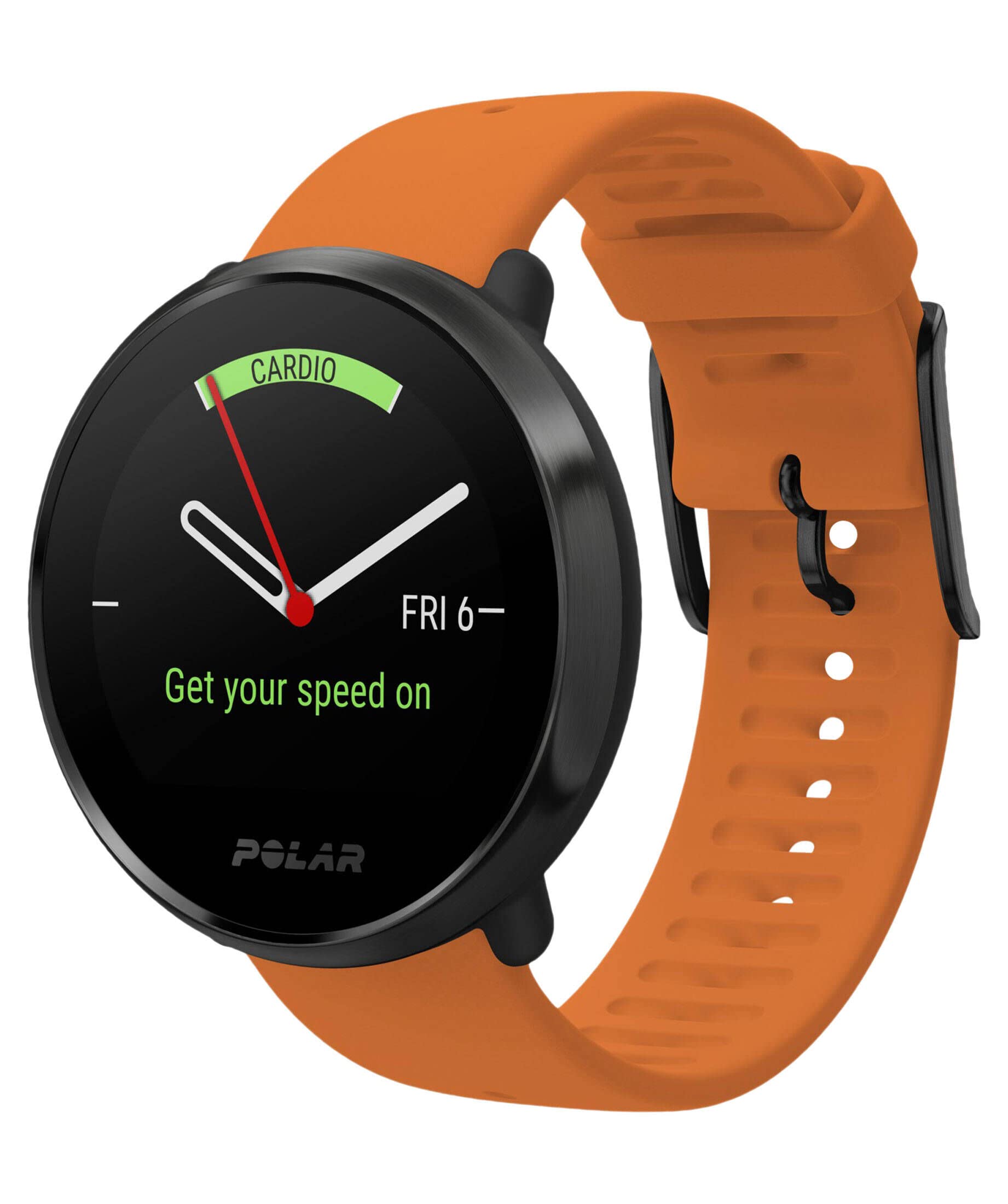 Digital Modelo Polar Ignite Black/Black M/L Incl. Orange Wristband. Marca Polar