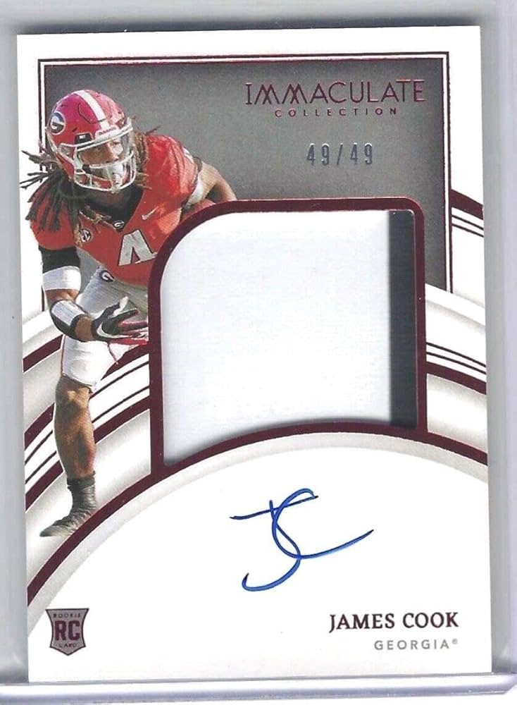 Amazon.com: James Cook 2022 Panini Immaculate Collegiate Rookie