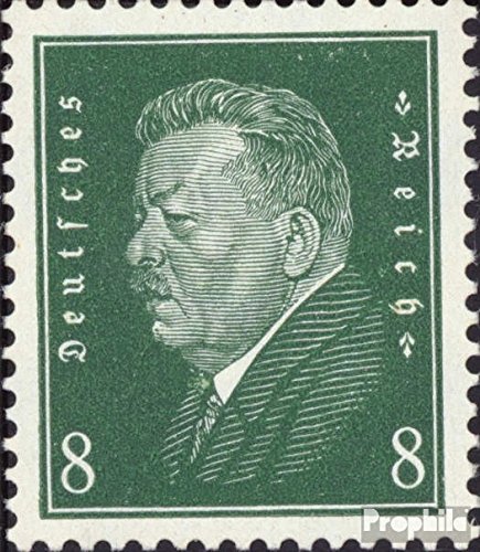 Sello Alemania Imperio 412z coleccionismo de sellos de correos 1928 presidente mnh