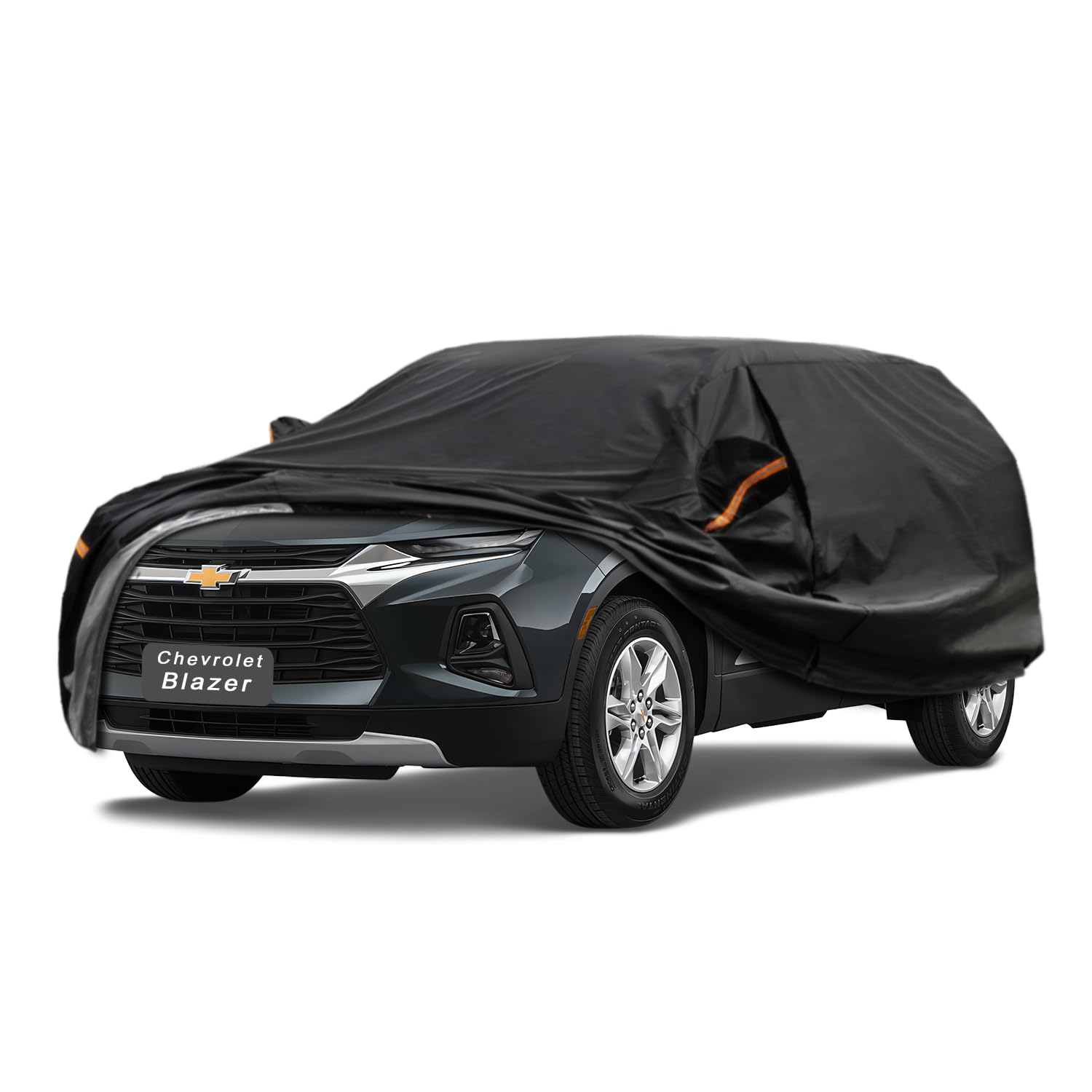 GUNHYI 7 Layers SUV Car Cover Custom Fit Chevrolet Blazer (1998-2025) | All-Weather Waterproof Heavy-Duty Fabric, scratch-proof cotton lining, outdoor sun/rain/snow/wind/dust protection.