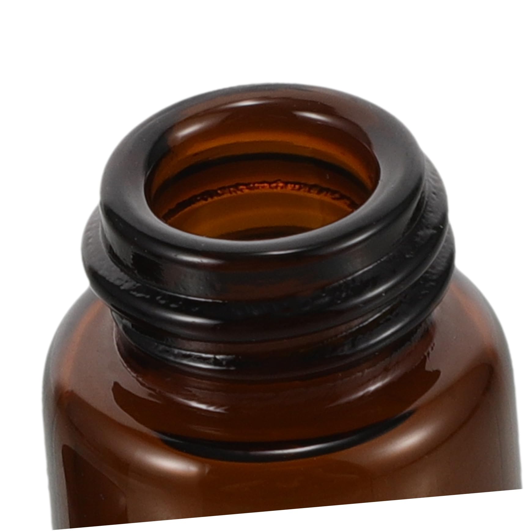 Cabilock 100 Piezas Botellas de Viaje para Maquillaje Unidades Frascos Rellenable de Vidrio con Tapa Negra Dispensadores Cosméticos Portátiles para Loción y Aceites Esenciales