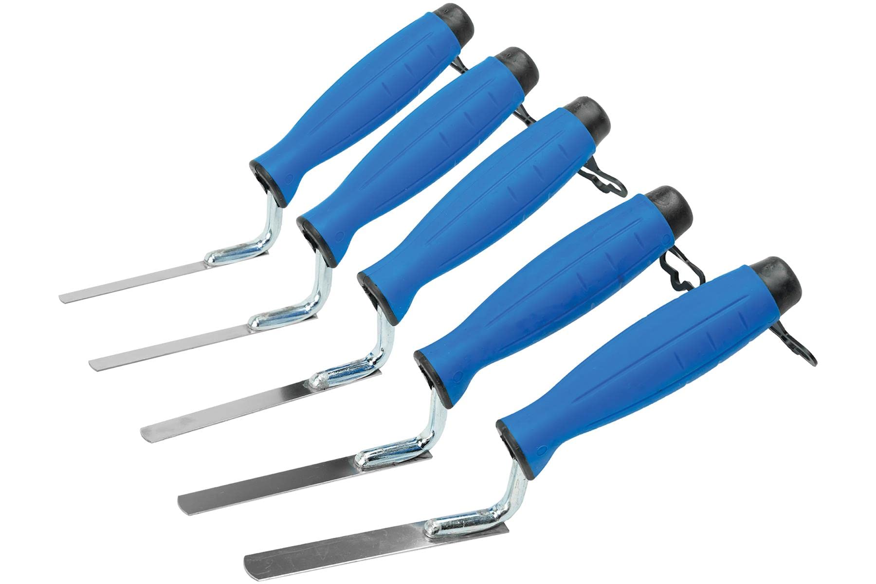 Tuck Pointer Trowel, Stainless Steel Finger Pointing Trowel, Hand Tool - with Rubber Handle - Set 5 PCS 6, 8, 10, 12, 14mm - Bricklayer, DIY - TLTY-004