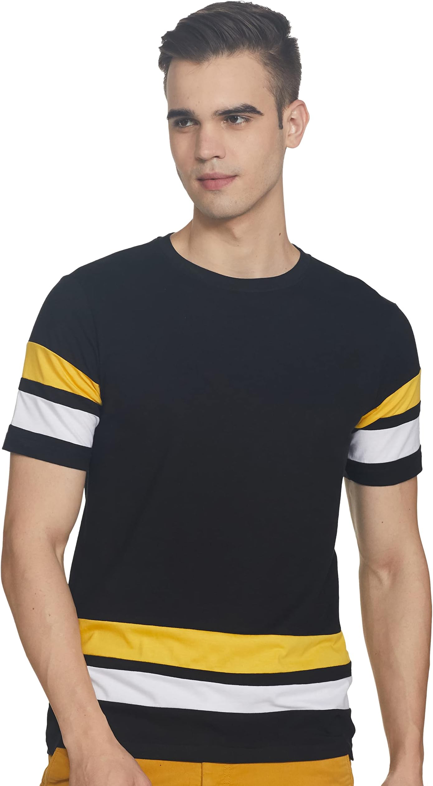 Amazon Brand - House & ShieldsMen's Solid Regular T-Shirt