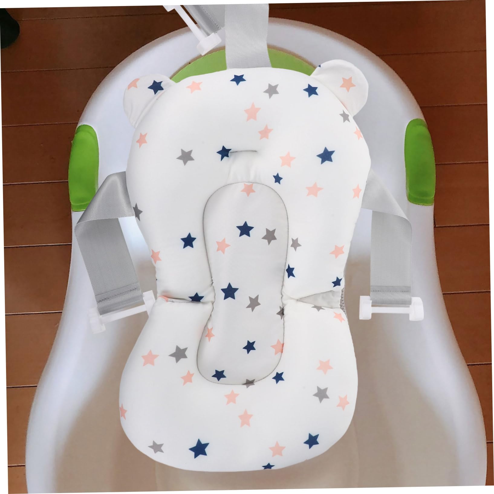 Soporte para Asiento de Baño para Bebés Estructura de Malla Transpirable y Material Pp Seguro, Cuna Flotante Adecuado para Baño de Recién Nacidos y Uso Cómodo