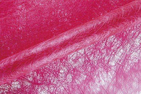 CHEMIN DE TABLE INTISSE LUXE 30cm x 5m - FUSCHIA