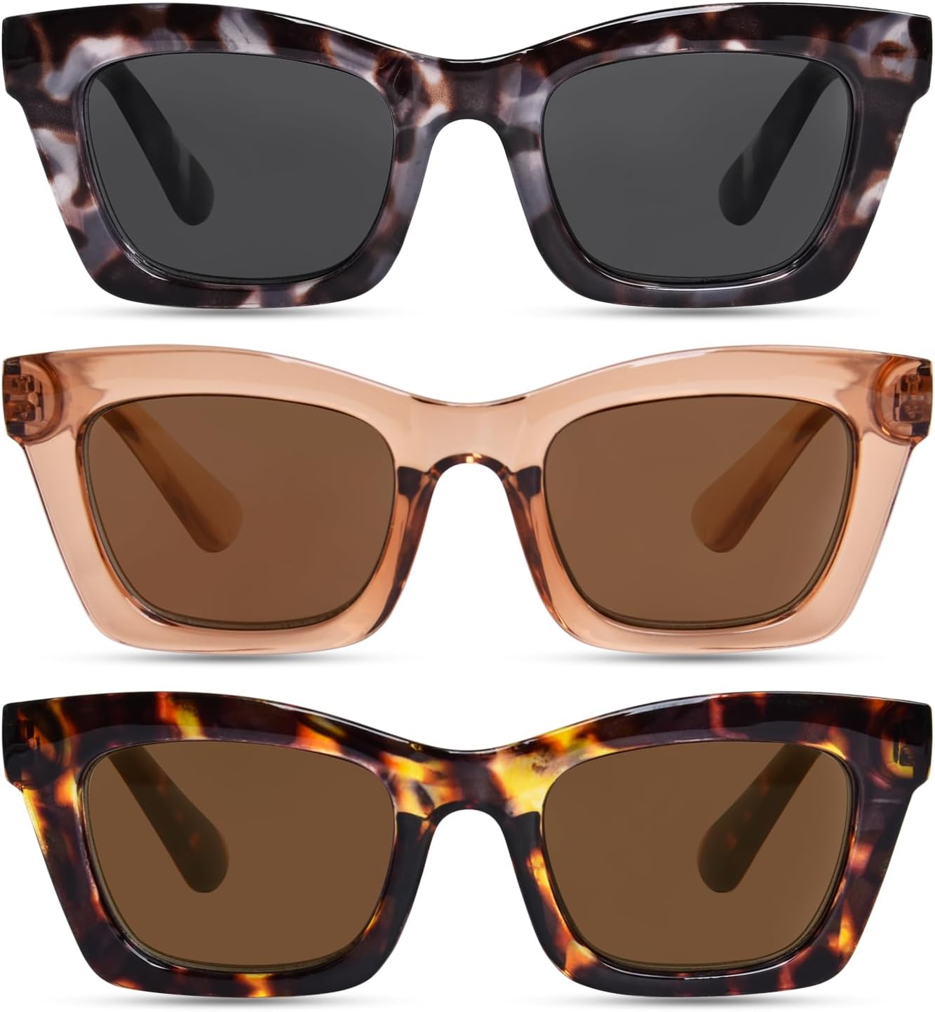 Outdoor Reading Sunglasses for Women Oversized UV400 Protection Full Lens/Bifocal Lens/Progressive Lens