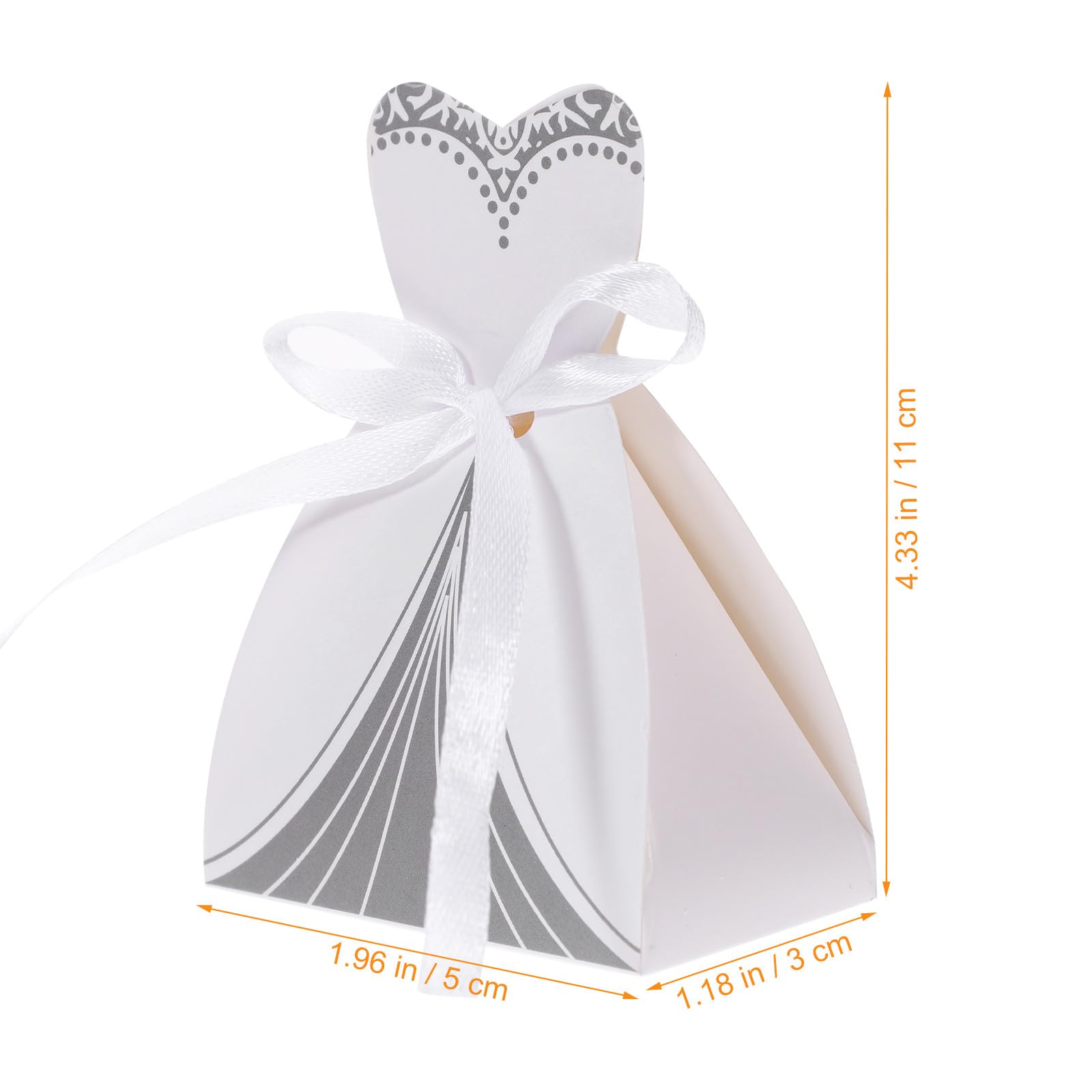 Scatole Dolci Matrimonio Sposo Sposa 100 Pezzi in Carta